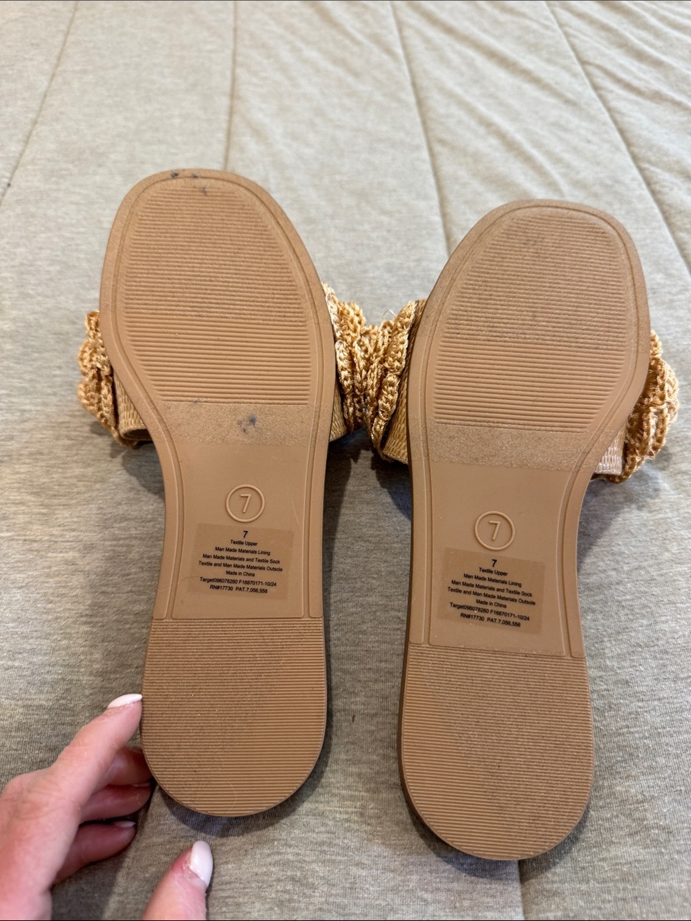 Women's crochet slides size 7 - Picture 3 of 3